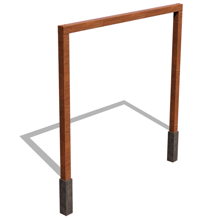Cortenstahl Pergola - Gerade - 300 x 230 cm