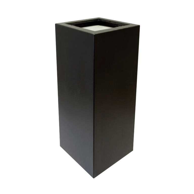 Fiberglas Pflanzkübel - Viereck - 50 x 50 x 120 cm - Mit Boden