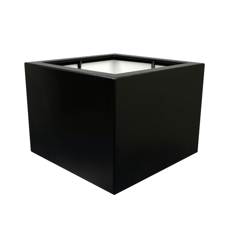 Fiberglas Pflanzkübel - Viereck - 80 x 80 x 40 cm - Mit Boden
