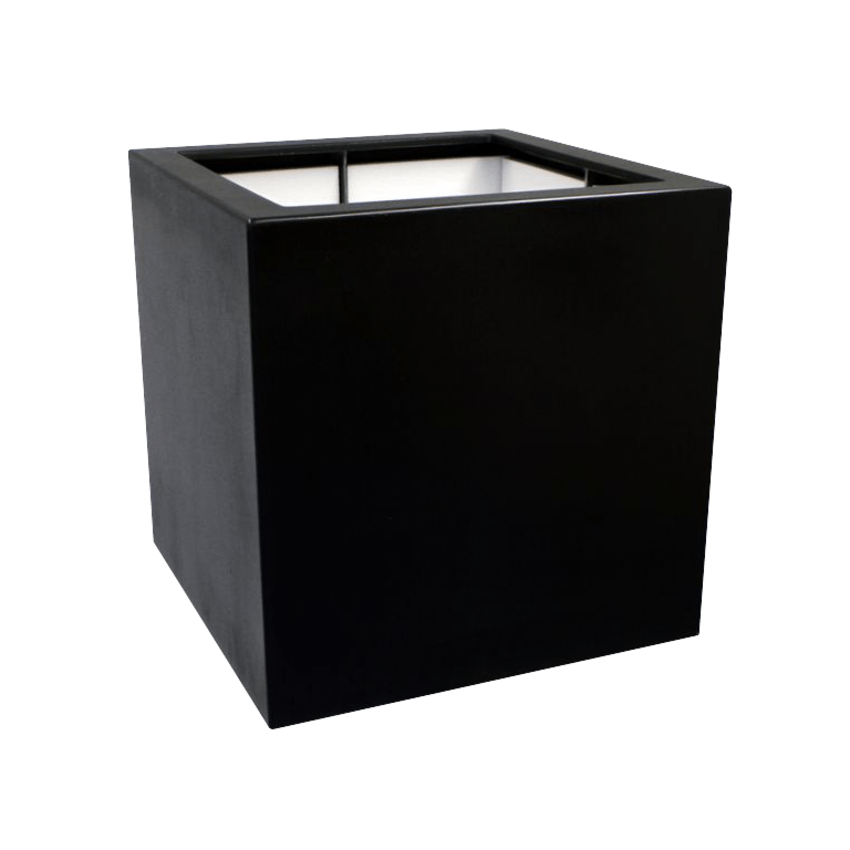 Fiberglas Pflanzkübel - Viereck - 80 x 80 x 80 cm - Mit Boden