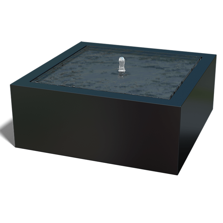 Wassertisch aus Aluminium - Lyra - 100 x 100 x 40 cm