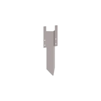 Erdspieß aus verzinktem Stahl - Höhe Rasenkante 12 / 15 cm