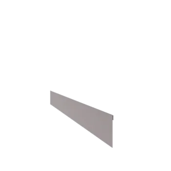 Rasenkante aus verzinktem Stahl - Abgeflacht - Höhe 13 cm - 150 cm