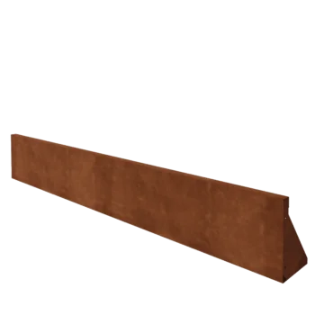 Cortenstahl Stützmauer - Gerade - 200 x 30 cm