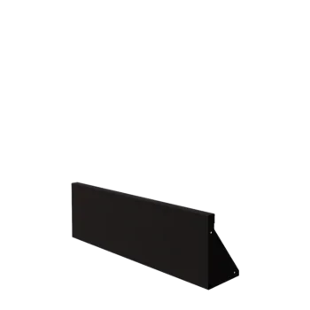 Stützmauer aus Stahl - Gerade - 100 x 30 cm - RAL9005 matte (schwarz)