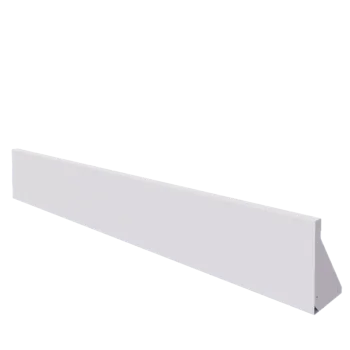 Stützmauer aus Stahl - Gerade - 200 x 30 cm - RAL9010 matte (weiß)