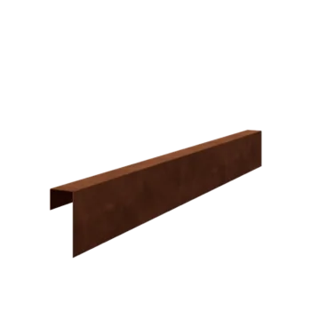 Cortenstahl U-Profil - 15 x 6 x 5 cm - 150 cm