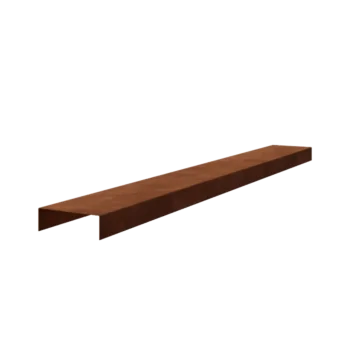 Cortenstahl U-Profil - 5 x 15 x 5 cm - 150 cm