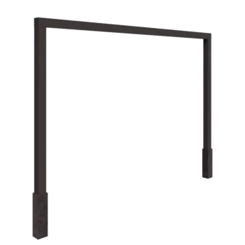 Pergola aus Stahl - Gerade - 400 x 230 cm - Andere RAL farbe - Mit Betonsockel