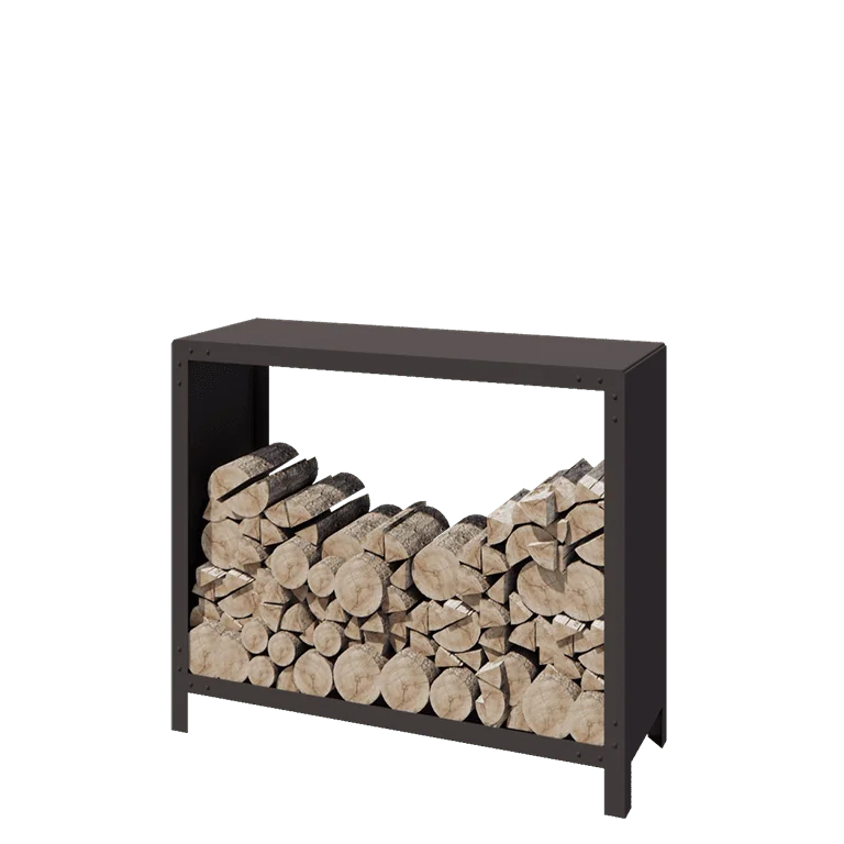 Holzlager aus Stahl - Indiana - 120 x 40 x 100 cm - Andere RAL farbe