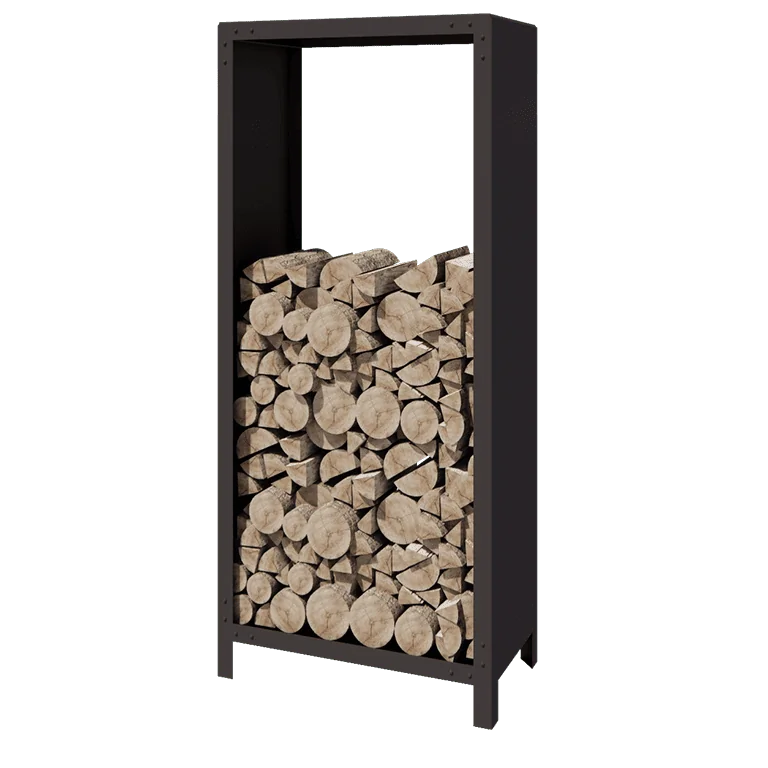 Holzlager aus Stahl - Indiana - 80 x 40 x 180 cm - Andere RAL farbe