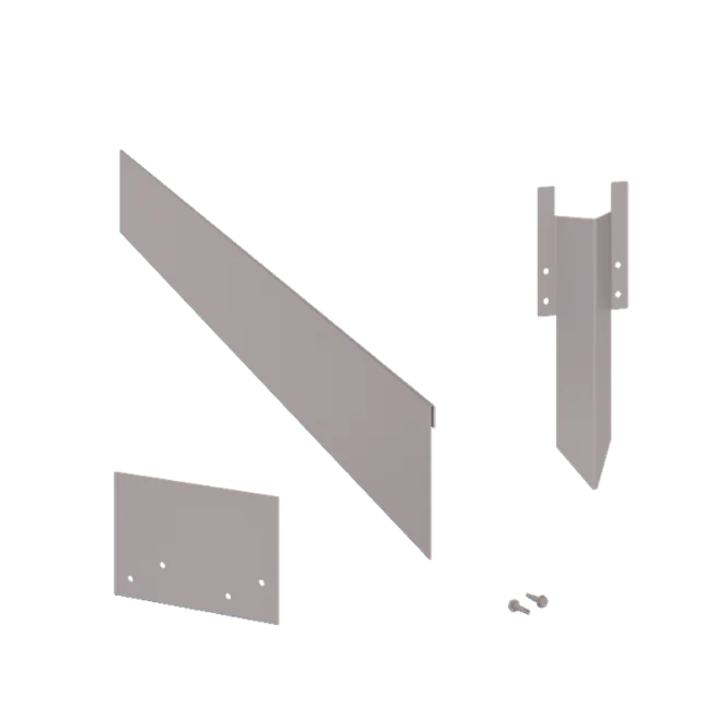 Rasenkante aus verzinktem Stahl - Abgeflacht - Höhe 13 cm - Kompletter Satz 24 meter