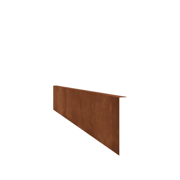 Cortenstahl Beeteinfassung - Gebogen - Höhe 22 cm - 240 cm