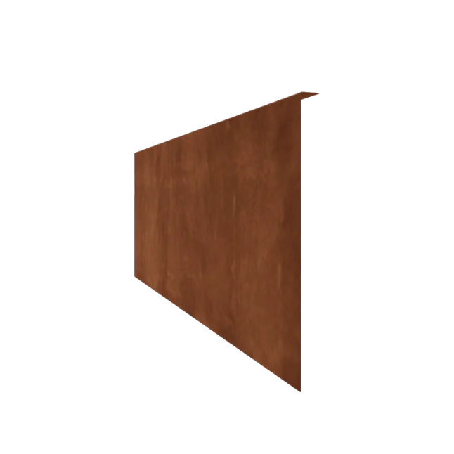 Cortenstahl Beeteinfassung - Gebogen - Höhe 45 cm - 240 cm
