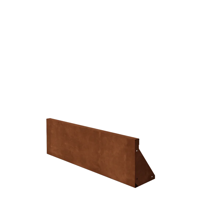 Cortenstahl Stützmauer - Gerade - 100 x 30 cm