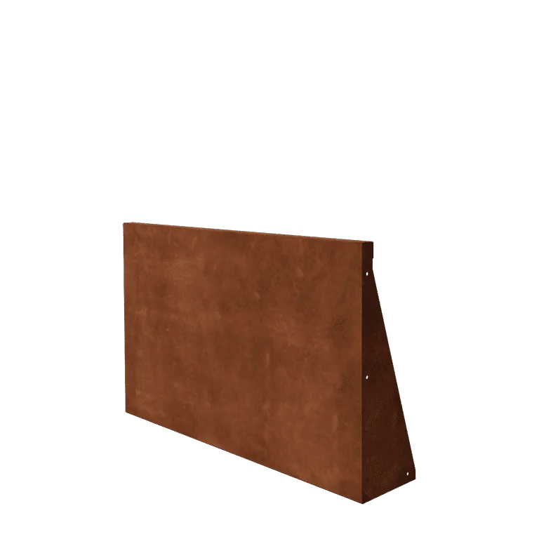 Cortenstahl Stützmauer - Gerade - 100 x 60 cm