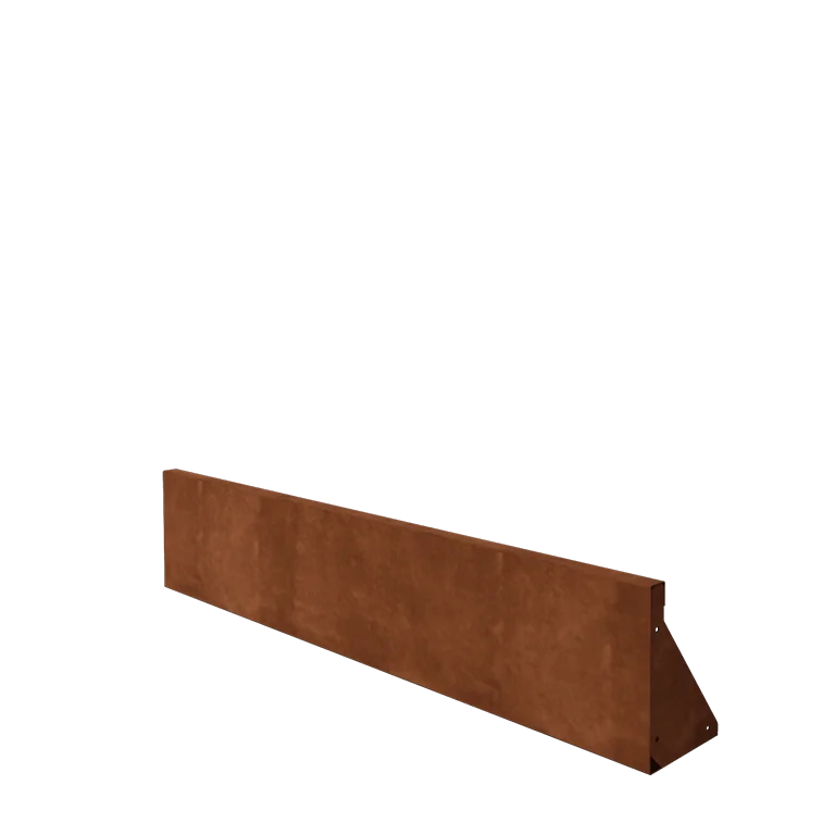 Cortenstahl Stützmauer - Gerade - 150 x 30 cm