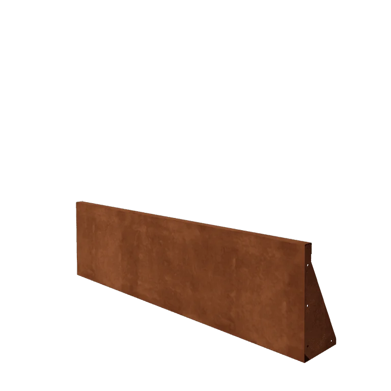Cortenstahl Stützmauer - Gerade - 150 x 40 cm