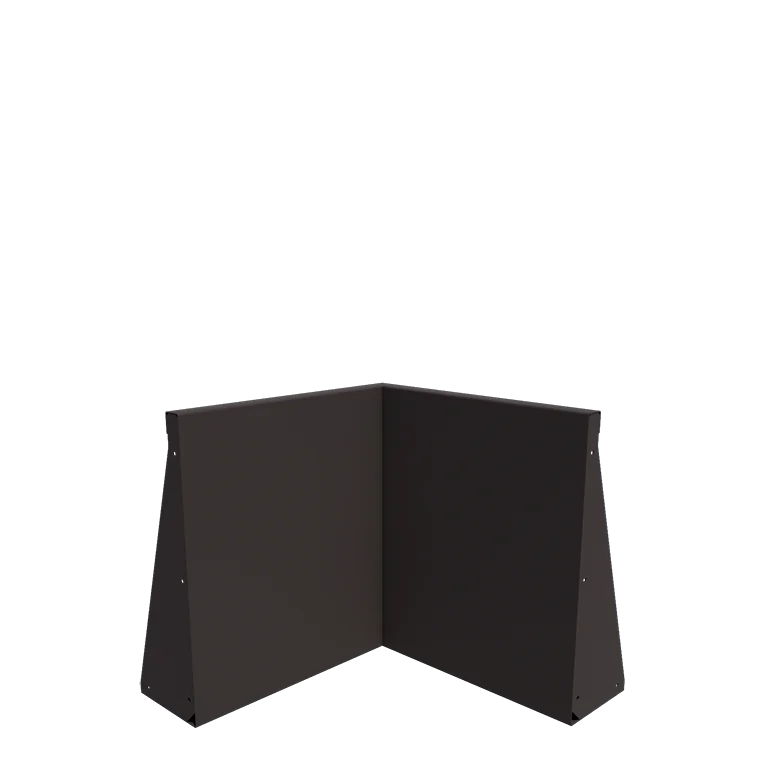 Stützmauer aus Stahl - Innenecke - 50 x 50 x 60 cm - Andere RAL farbe