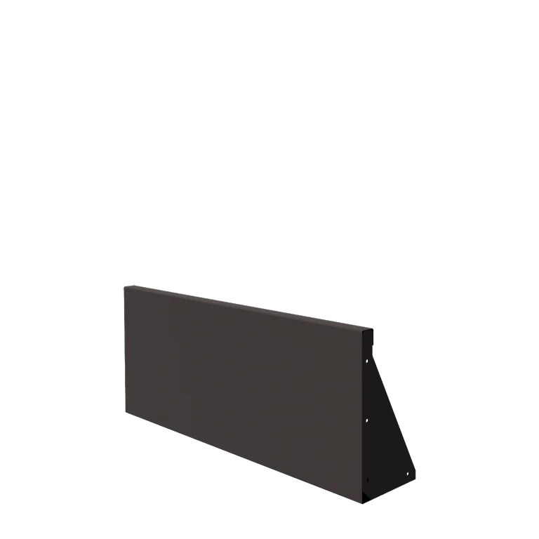 Stützmauer aus Stahl - Gerade - 100 x 40 cm - RAL7016 matte (anthrazitgrau)