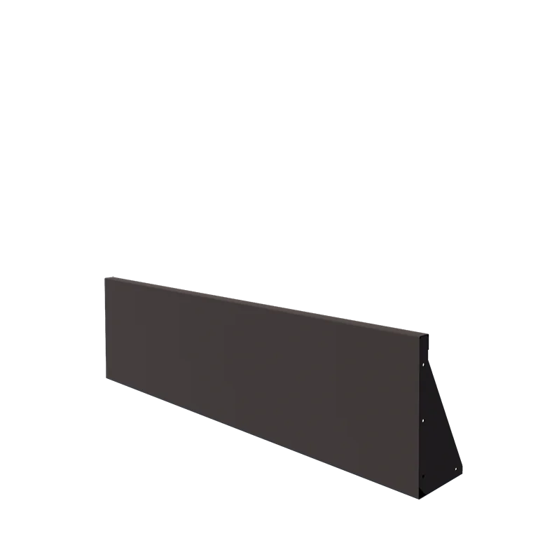 Stützmauer aus Stahl - Gerade - 150 x 40 cm - RAL7016 matte (anthrazitgrau)
