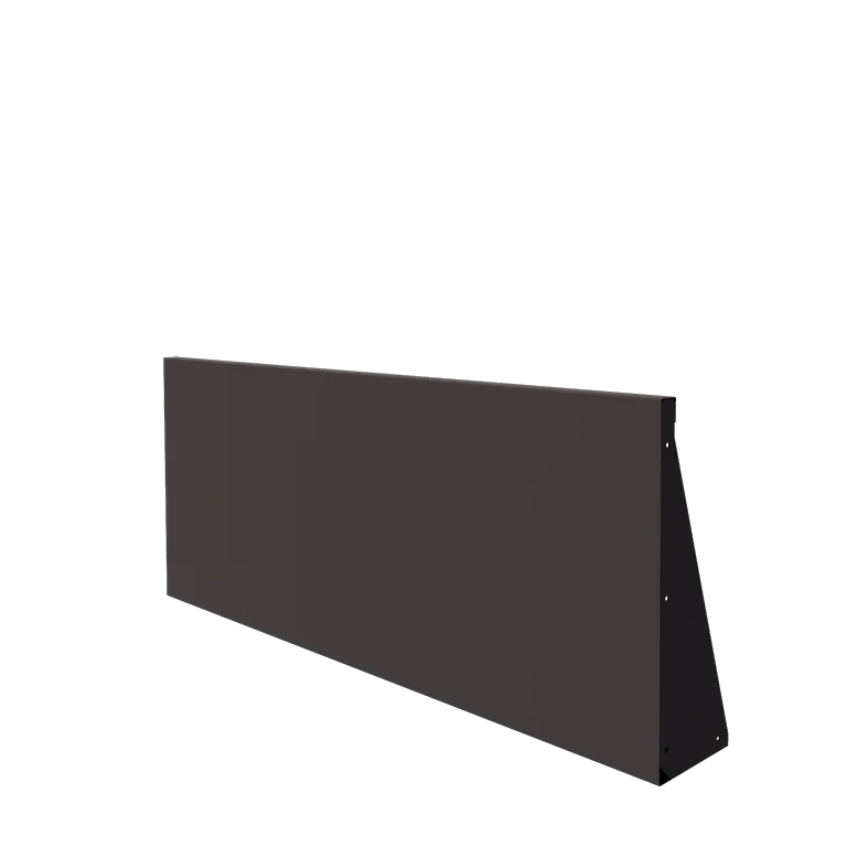 Stützmauer aus Stahl - Gerade - 150 x 60 cm - RAL7016 matte (anthrazitgrau)