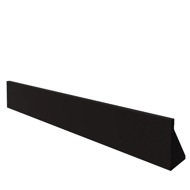 Stützmauer aus Stahl - Gerade - 200 x 30 cm - RAL9005 matte (schwarz)
