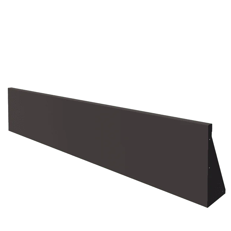 Stützmauer aus Stahl - Gerade - 200 x 40 cm - RAL7016 matte (anthrazitgrau)