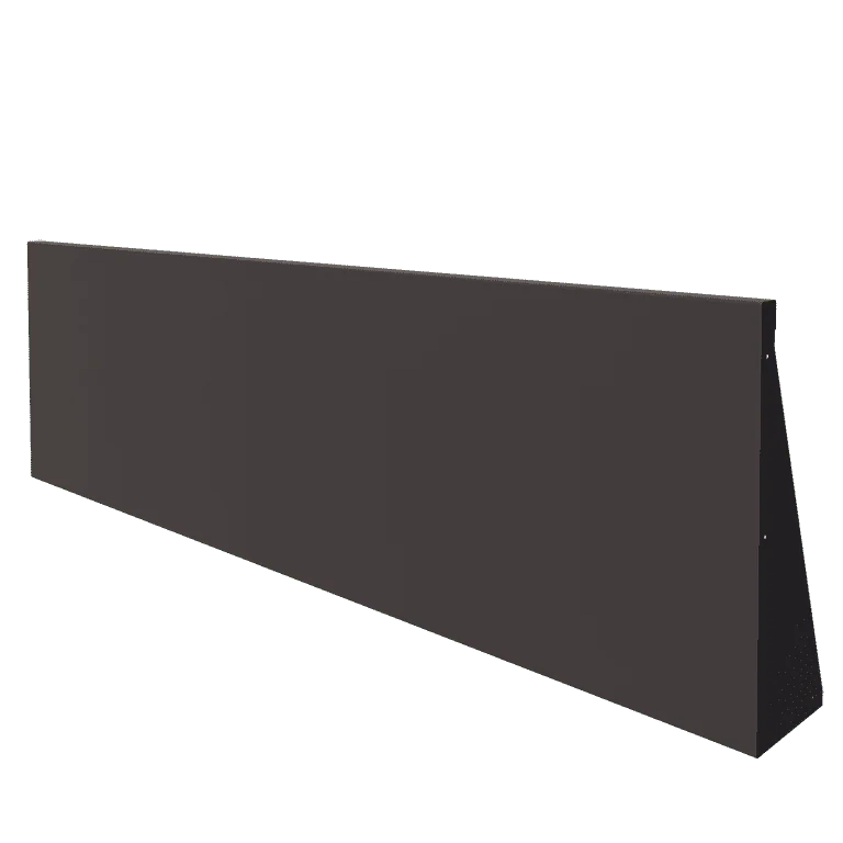 Stützmauer aus Stahl - Gerade - 200 x 60 cm - RAL7016 matte (anthrazitgrau)