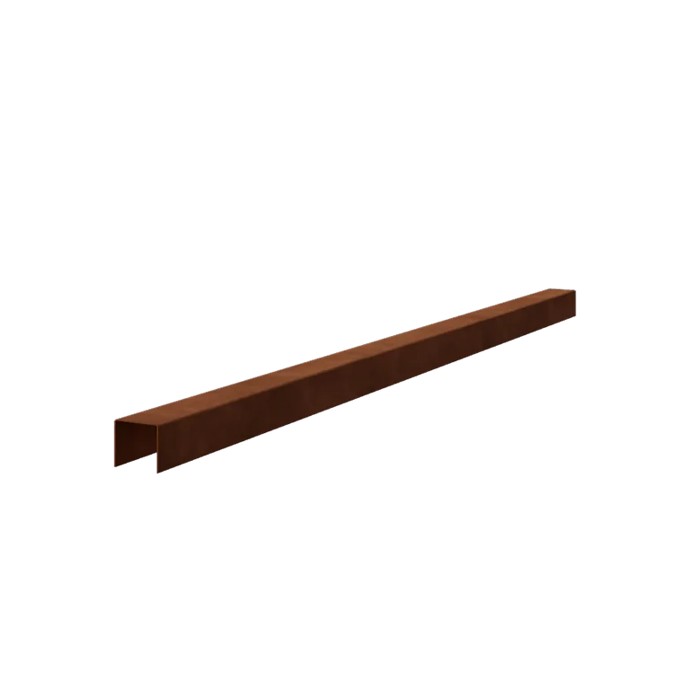 Cortenstahl U-Profil - 5 x 5 x 5 cm - 240 cm