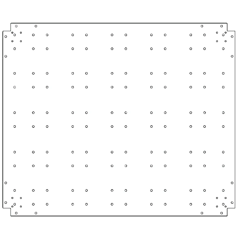 Bodenplatte aus verzinktem Stahl - 100 x 120 cm