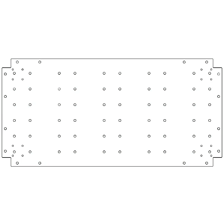 Bodenplatte aus verzinktem Stahl - 50 x 100 cm