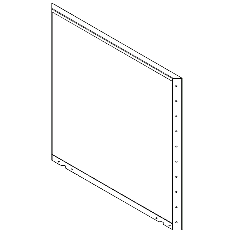 Cortenstahl Pflanzkübel - Paneel - 100 x 100 cm