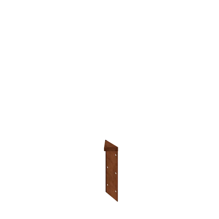 Cortenstahl Pflanzkübel - Eckstück 180° - 30 cm