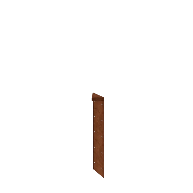 Cortenstahl Pflanzkübel - Eckstück 180° - 50 cm