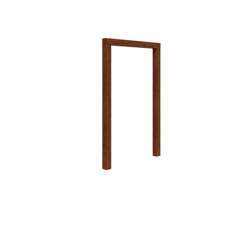 Cortenstahl Pergola - Gerade - 150 x 230 cm - Ohne Betonsockel