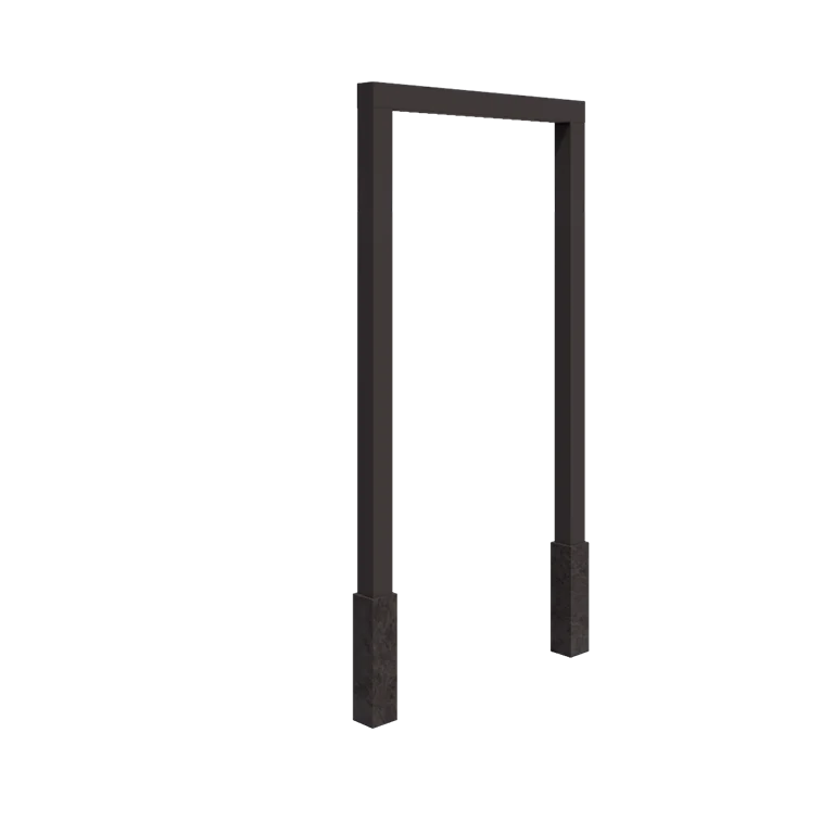 Pergola aus Stahl - Gerade - 200 x 230 cm - Andere RAL farbe - Mit Betonsockel