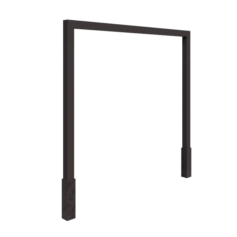 Pergola aus Stahl - Gerade - 300 x 230 cm - Andere RAL farbe - Mit Betonsockel