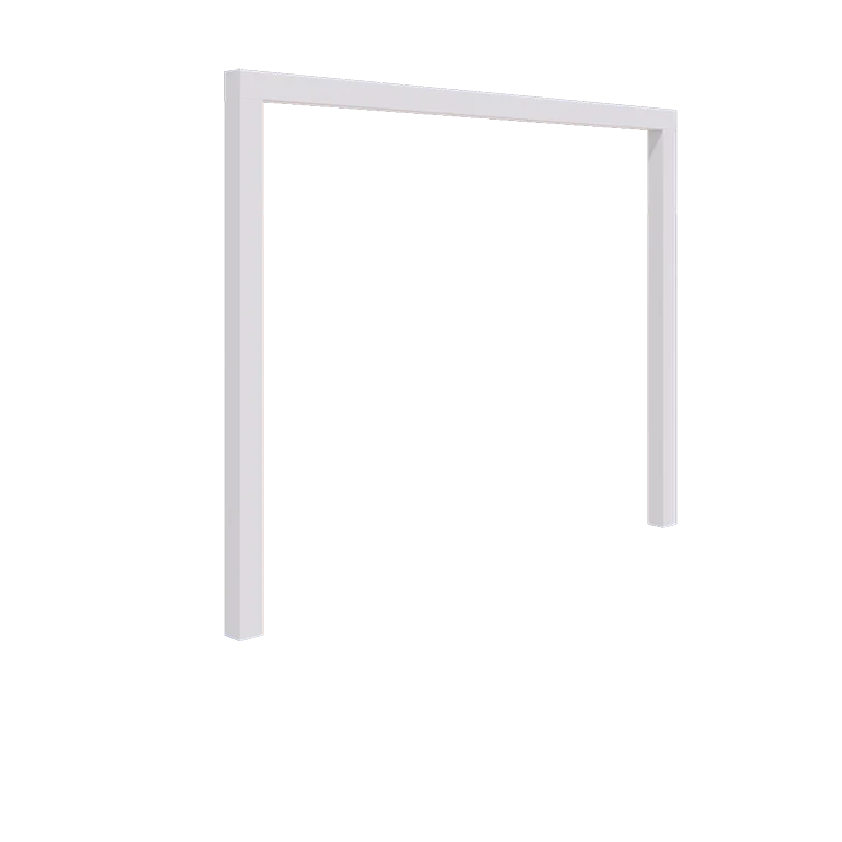 Pergola aus Stahl - Gerade - 300 x 230 cm - RAL9010 matte (weiß) - Ohne Betonsockel