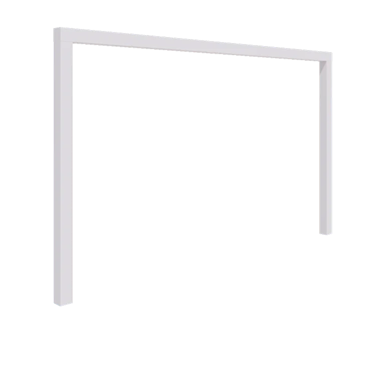 Pergola aus Stahl - Gerade - 400 x 230 cm - RAL9010 matte (weiß) - Ohne Betonsockel