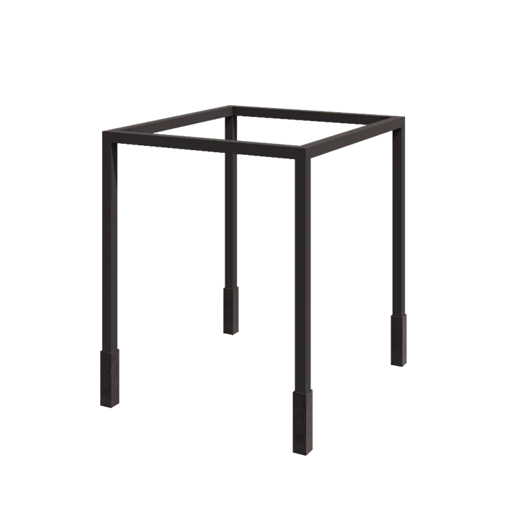 Pergola aus Stahl - Viereckig - 274 x 250 x 230 cm - RAL7016 matte (anthrazitgrau) - Mit Betonsockel
