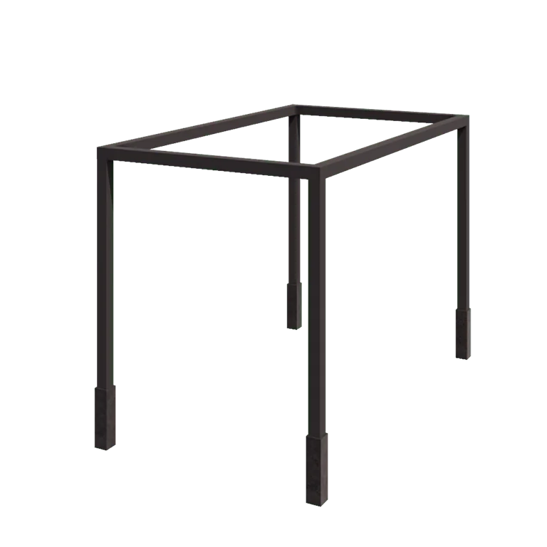 Pergola aus Stahl - Rechteckig - 424 x 250 x 230 cm - RAL7016 matte (anthrazitgrau) - Mit Betonsockel
