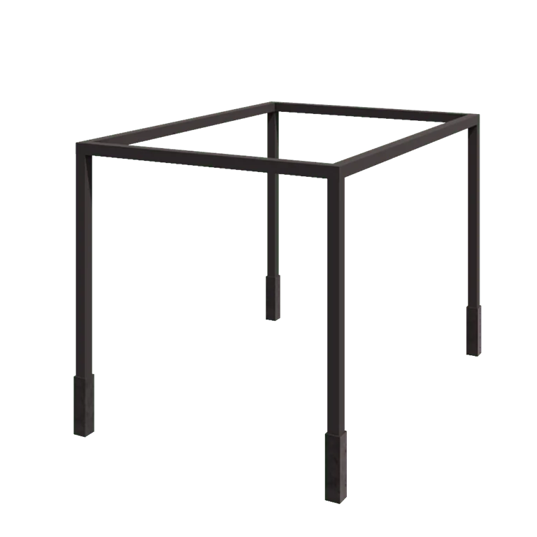 Pergola aus Stahl - Rechteckig - 424 x 300 x 230 cm - RAL7016 matte (anthrazitgrau) - Mit Betonsockel
