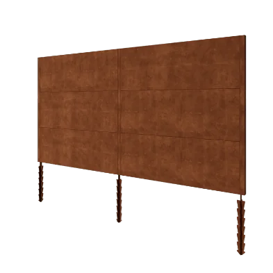Cortenstahl Sichtschutzzaun H3 - Kompletter Satz - 378 x 6 x 190 cm