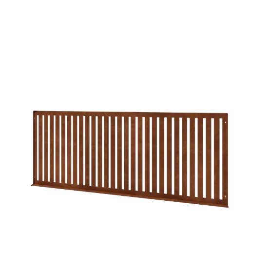 Cortenstahl Zierzaun S - Paneel - 149 x 3 x 60 cm